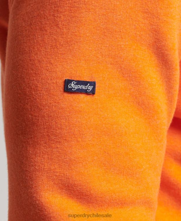 hombres Superdry naranja sudadera con capucha y logo vintage 2R68Z464