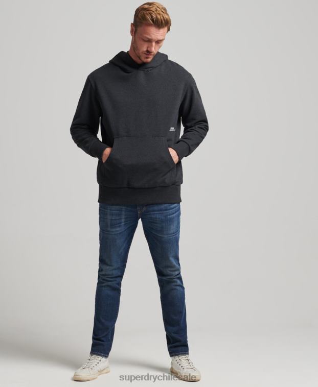 hombres Superdry negro sudadera con capucha micro mid 2R68Z5008