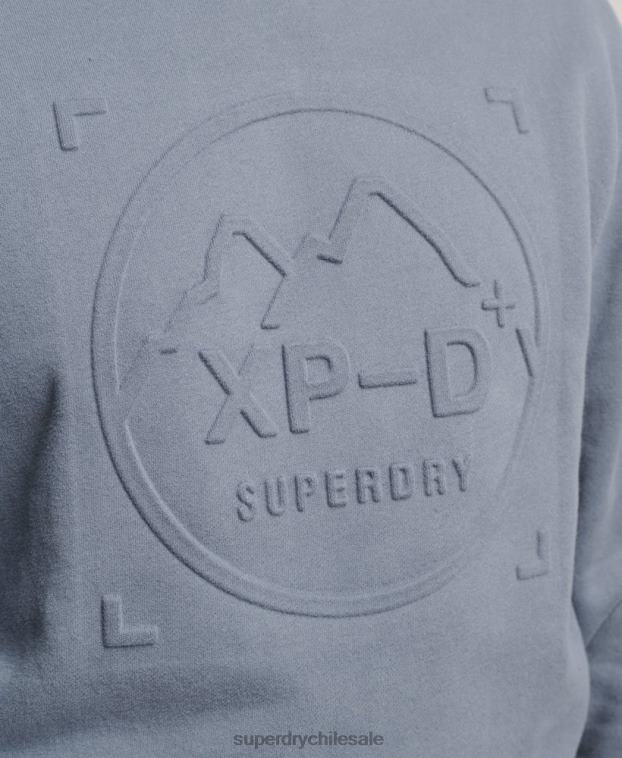 hombres Superdry púrpura sudadera holgada de expedición 2R68Z5044