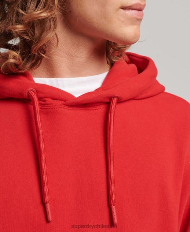 hombres Superdry rojo sudadera con aplique 2R68Z655