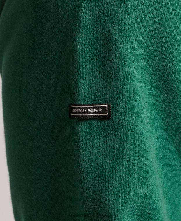 hombres Superdry verde sudadera con capucha de rock psicodélico 2R68Z5056