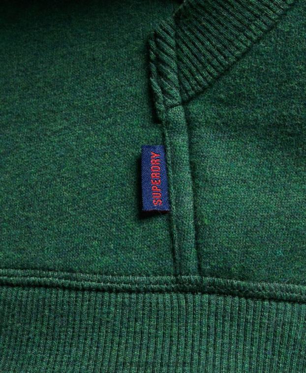 hombres Superdry verde sudadera con logo bordado 2R68Z783