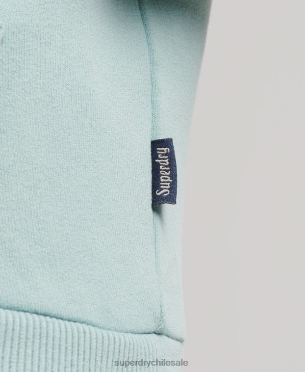hombres Superdry verde sudadera vintage con capucha 2R68Z631