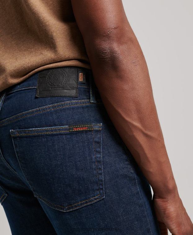hombres Superdry azul jeans slim de algodón orgánico 2R68Z1224