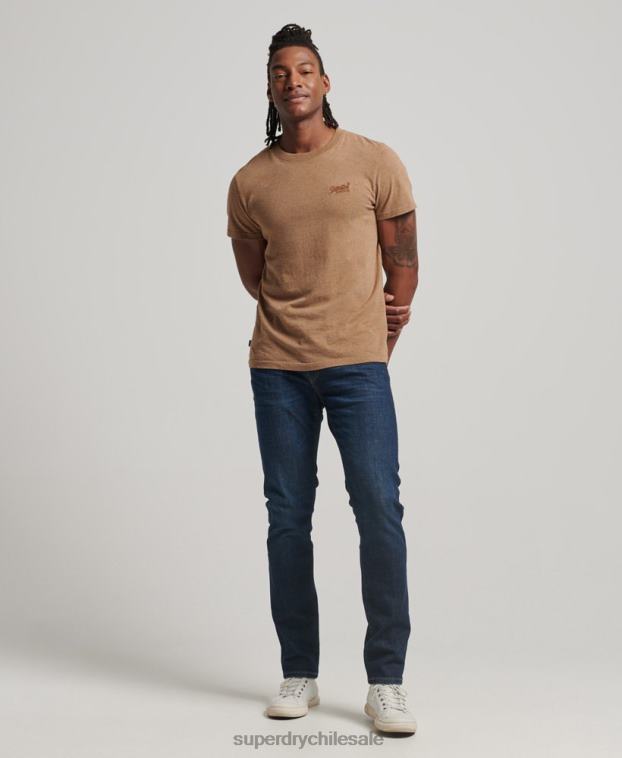 hombres Superdry azul jeans slim de algodón orgánico 2R68Z1224