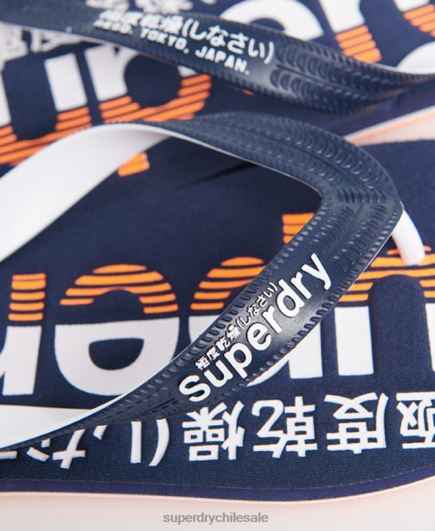 hombres Superdry Armada chanclas clásicas con logo 2R68Z1936