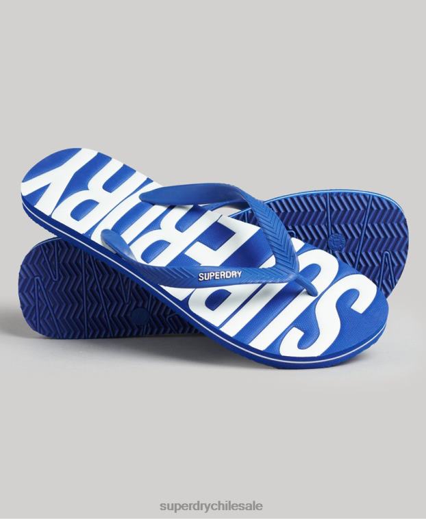 hombres Superdry azul chanclas veganas 2R68Z114