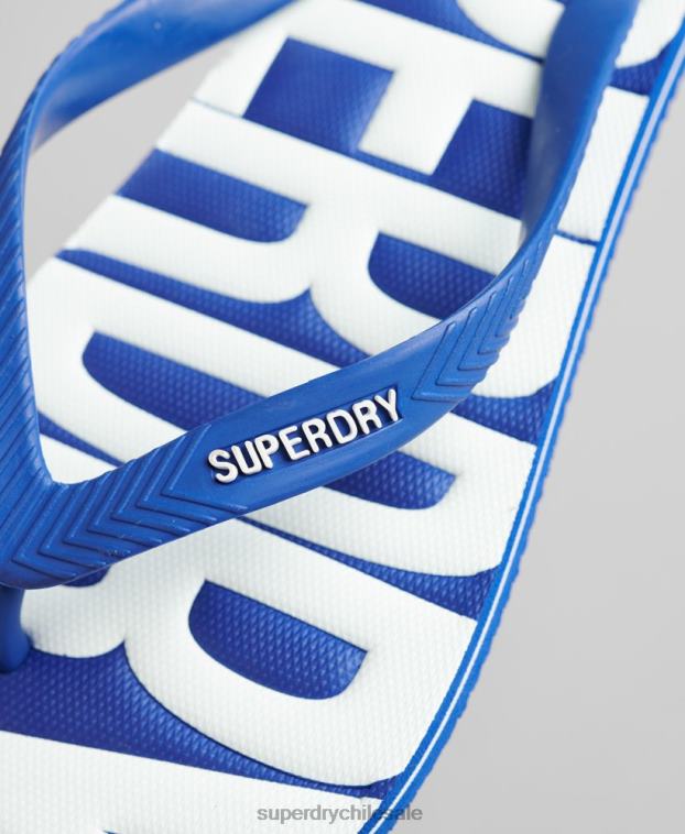 hombres Superdry azul chanclas veganas 2R68Z114