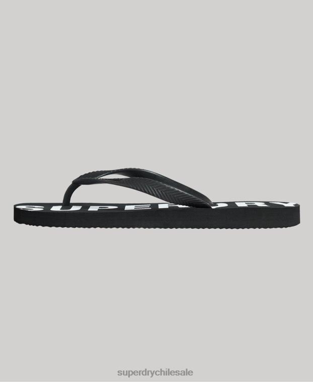 hombres Superdry negro chanclas deportivas code core 2R68Z1915