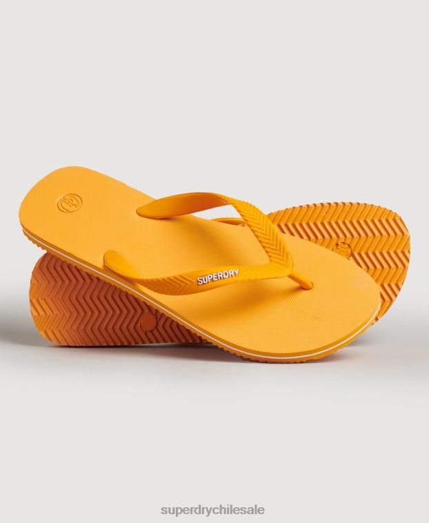 hombres Superdry oro chanclas clásicas antiguas 2R68Z1730