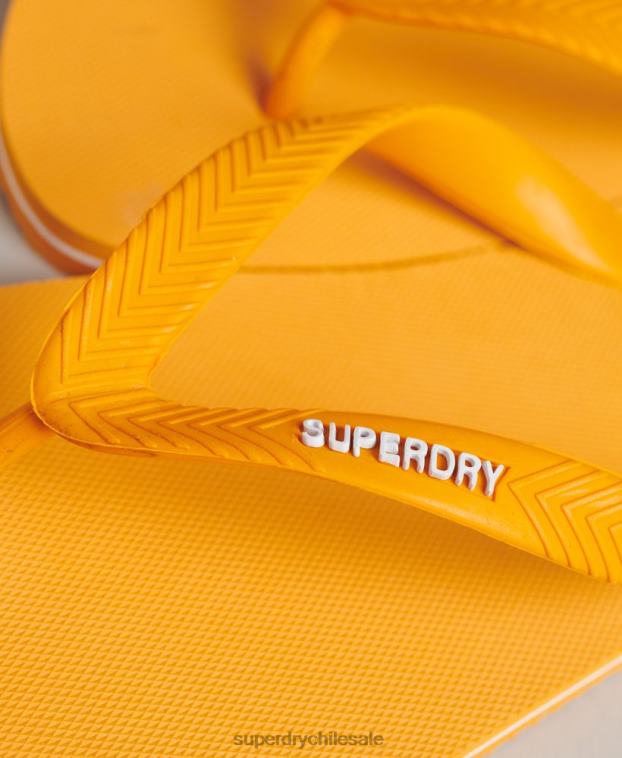 hombres Superdry oro chanclas clásicas antiguas 2R68Z1730