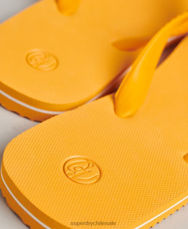 hombres Superdry oro chanclas clásicas antiguas 2R68Z1730