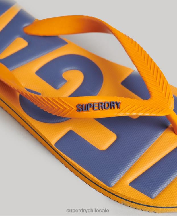 hombres Superdry oro chanclas clásicas veganas vintage 2R68Z1925