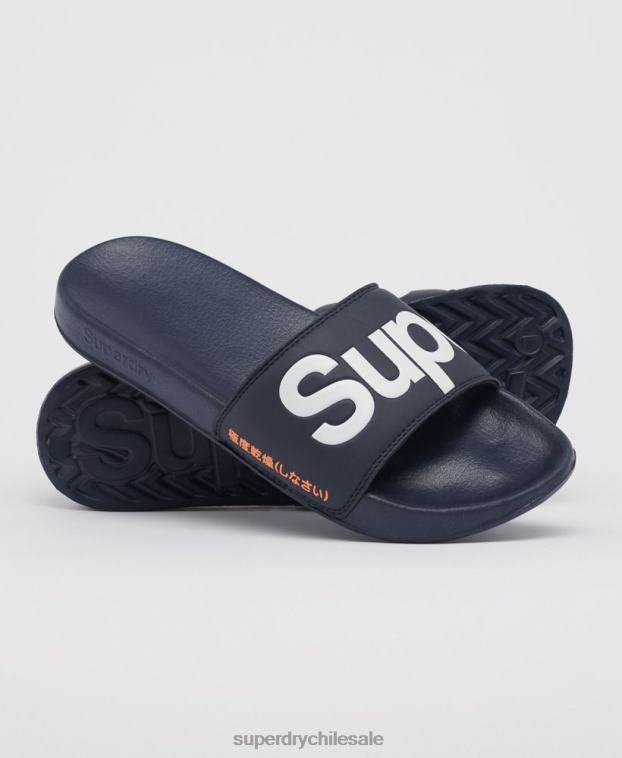 hombres Superdry Armada chanclas clásicas con logo 2R68Z1952