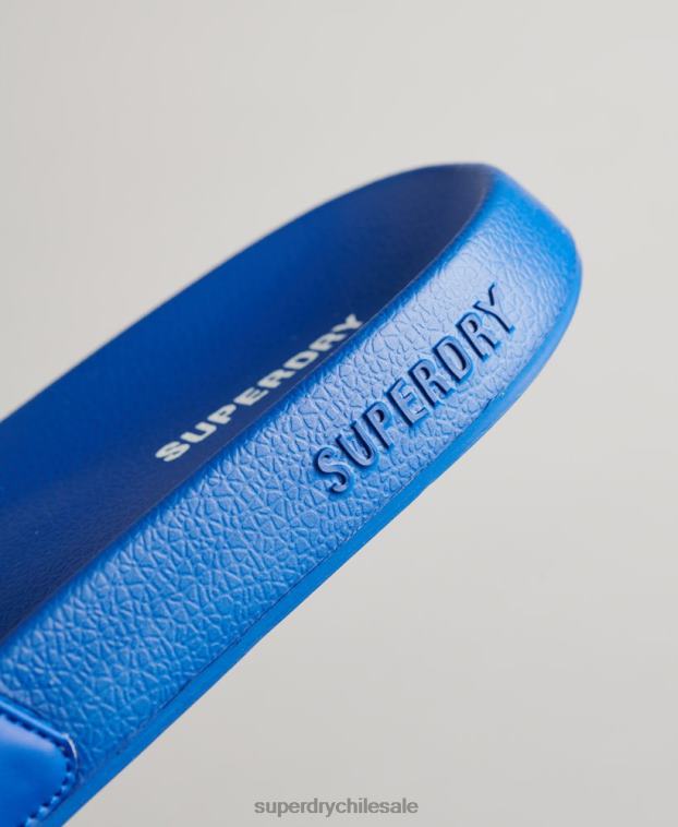 hombres Superdry azul deslizadores de piscina código esencial 2R68Z1919