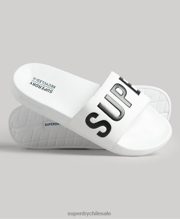 hombres Superdry blanco Deslizadores de grupo de núcleo de código 2R68Z1892