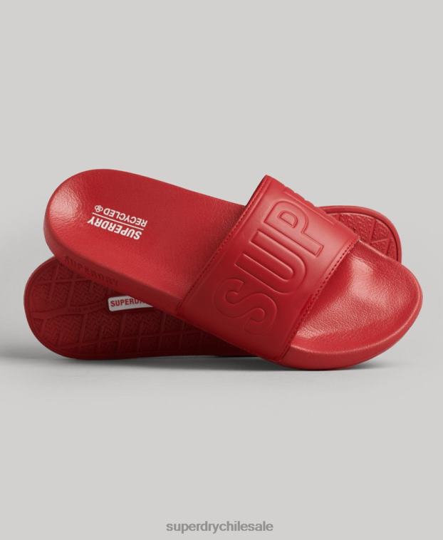 hombres Superdry rojo Deslizadores de grupo de núcleo de código 2R68Z1912