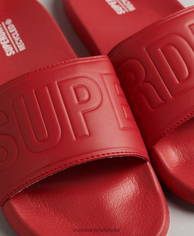 hombres Superdry rojo Deslizadores de grupo de núcleo de código 2R68Z1912