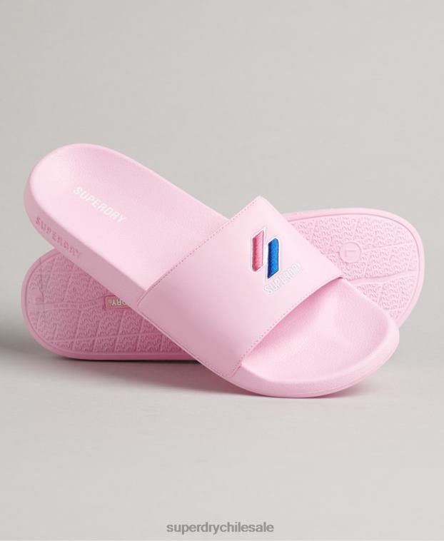 hombres Superdry rosa deslizadores de piscina código esencial 2R68Z1942
