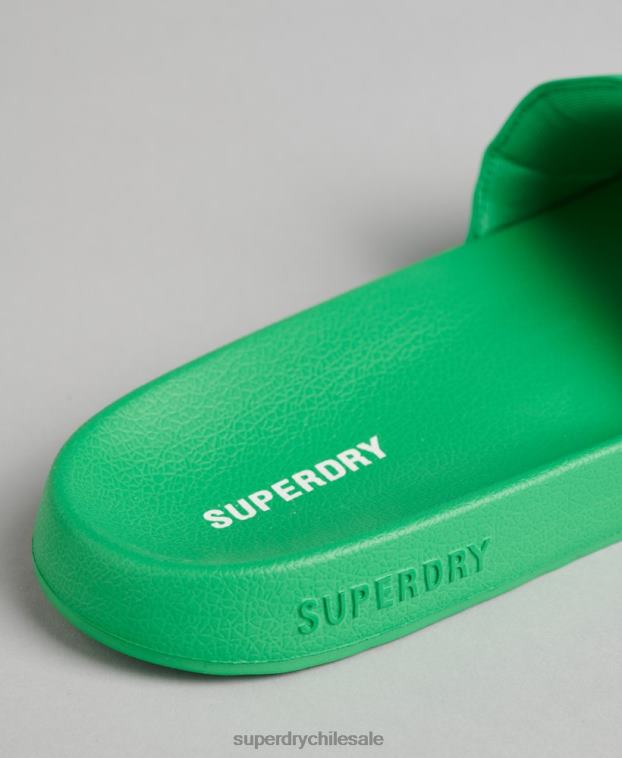 hombres Superdry verde deslizadores de piscina código esencial 2R68Z1922