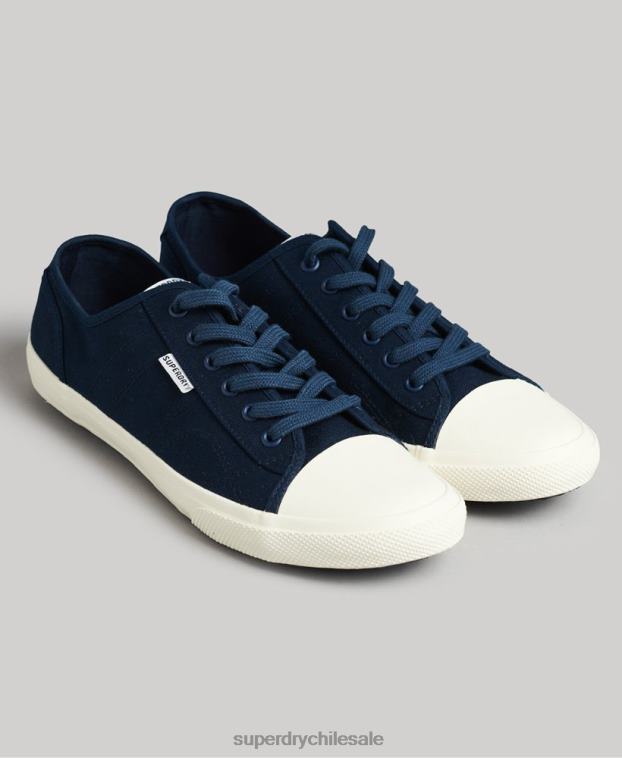 hombres Superdry Armada zapatillas casual veganas de lona 2R68Z1953