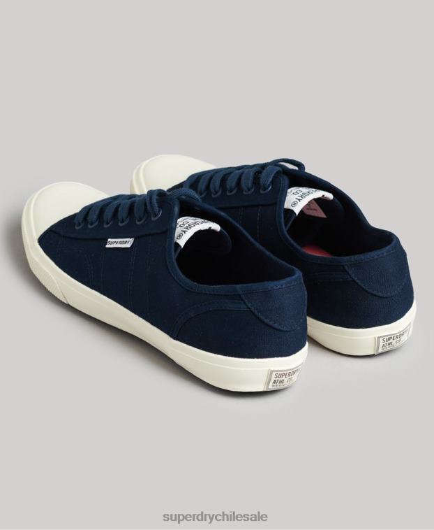 hombres Superdry Armada zapatillas casual veganas de lona 2R68Z1953