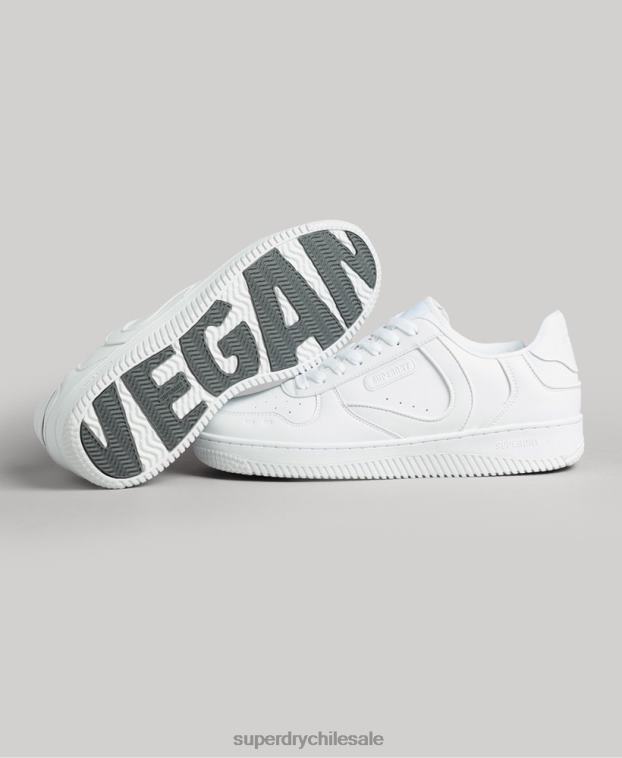 hombres Superdry blanco zapatillas deportivas veganas gruesas 2R68Z1937
