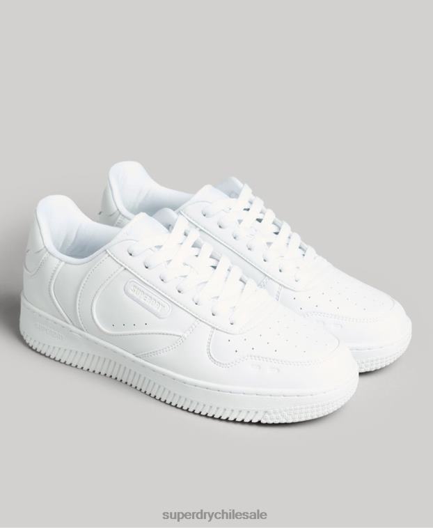 hombres Superdry blanco zapatillas deportivas veganas gruesas 2R68Z1937