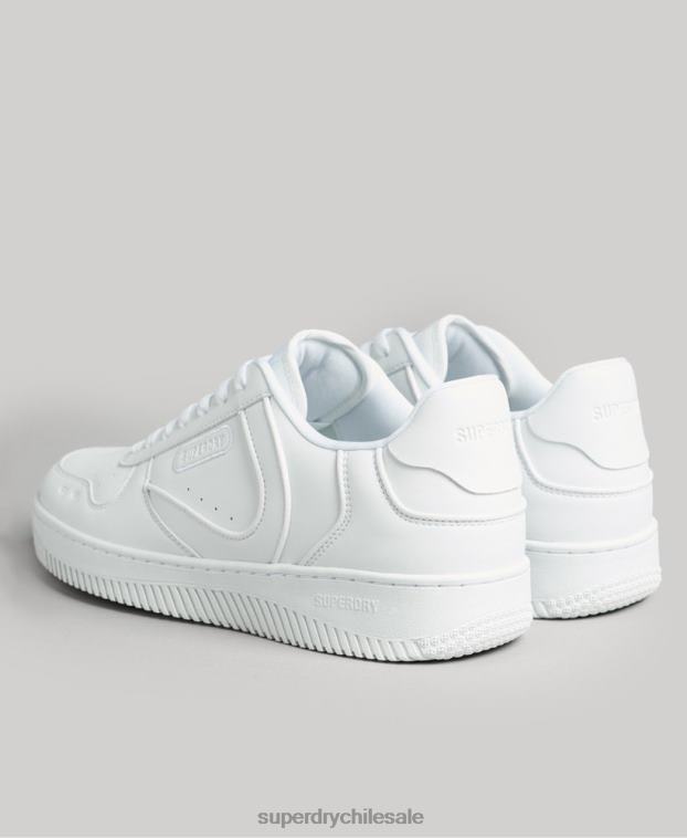 hombres Superdry blanco zapatillas deportivas veganas gruesas 2R68Z1937