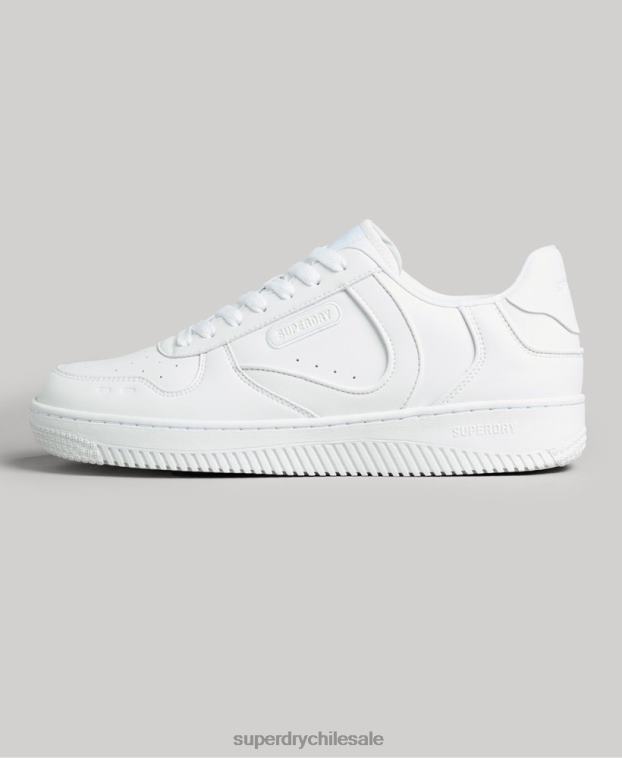 hombres Superdry blanco zapatillas deportivas veganas gruesas 2R68Z1937