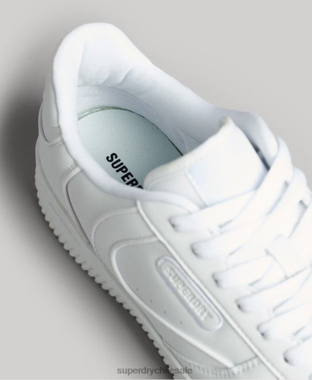 hombres Superdry blanco zapatillas deportivas veganas gruesas 2R68Z1937