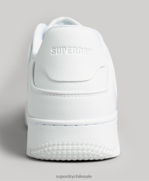 hombres Superdry blanco zapatillas deportivas veganas gruesas 2R68Z1937
