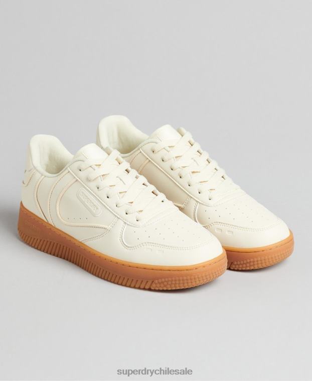 hombres Superdry blanco zapatillas deportivas veganas gruesas 2R68Z1946