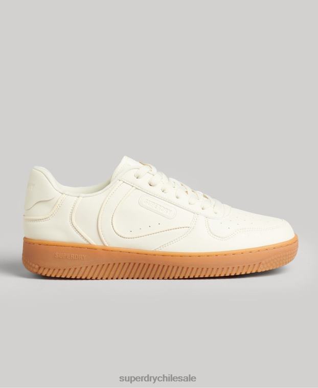 hombres Superdry blanco zapatillas deportivas veganas gruesas 2R68Z1946