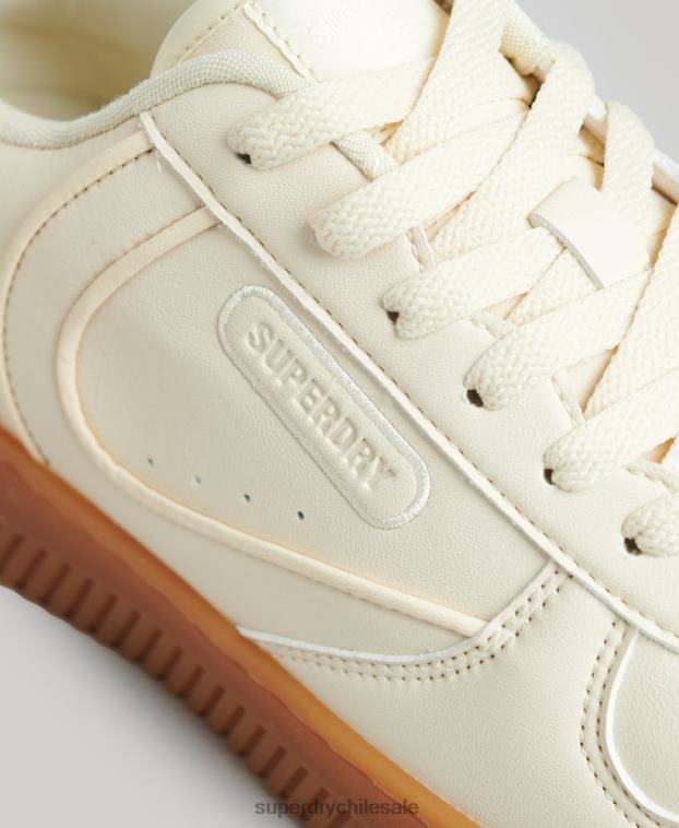 hombres Superdry blanco zapatillas deportivas veganas gruesas 2R68Z1946