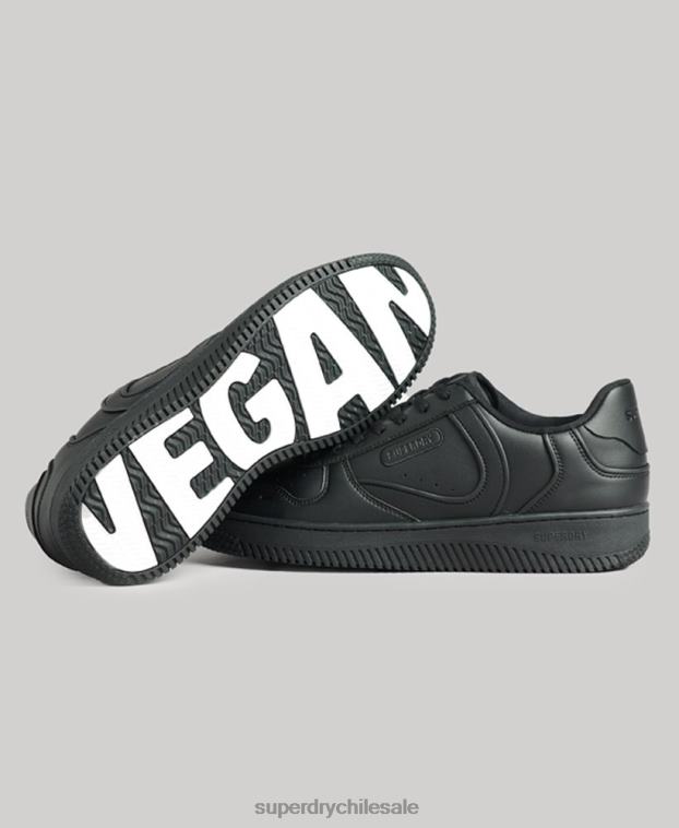 hombres Superdry negro zapatillas deportivas veganas gruesas 2R68Z1935