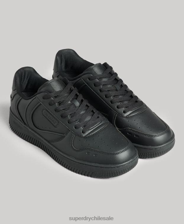 hombres Superdry negro zapatillas deportivas veganas gruesas 2R68Z1935