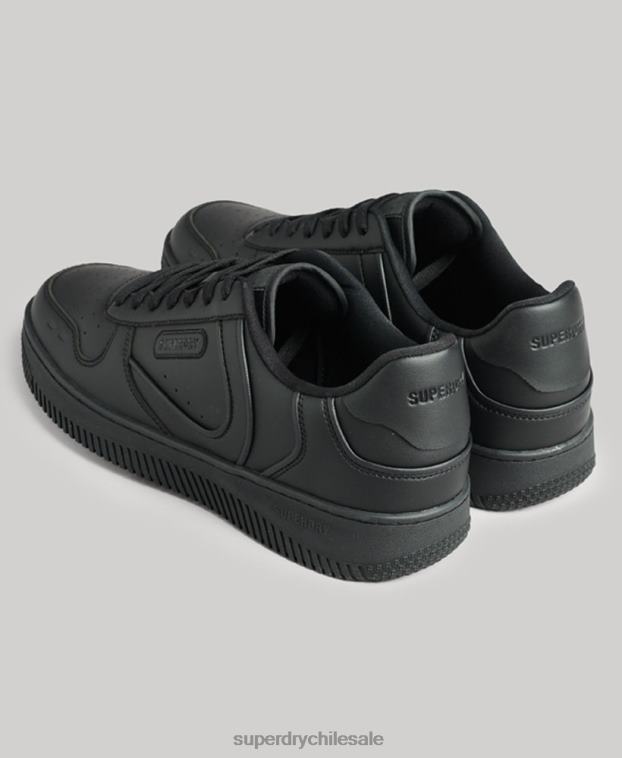 hombres Superdry negro zapatillas deportivas veganas gruesas 2R68Z1935