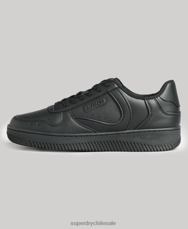 hombres Superdry negro zapatillas deportivas veganas gruesas 2R68Z1935
