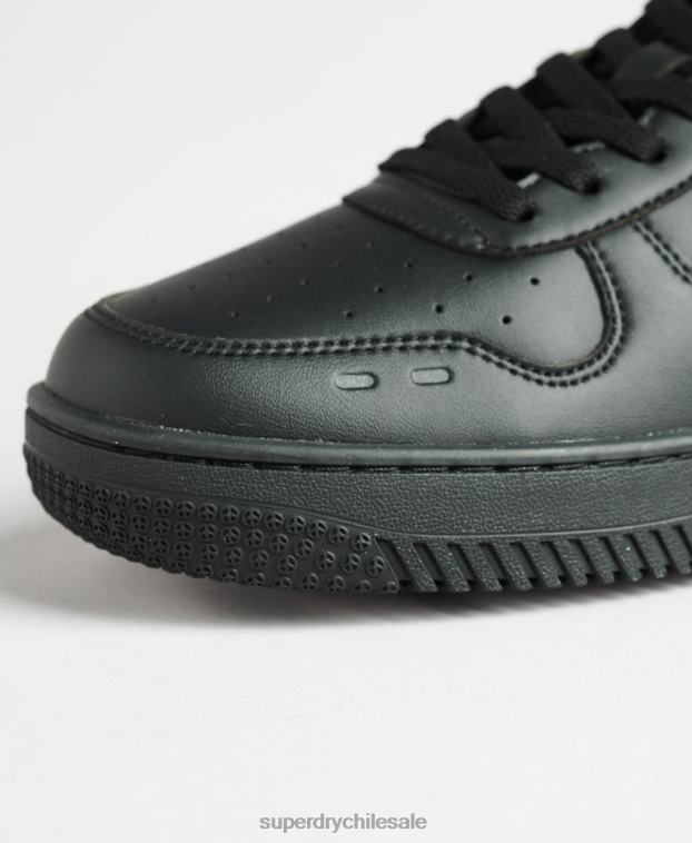 hombres Superdry negro zapatillas deportivas veganas gruesas 2R68Z1935