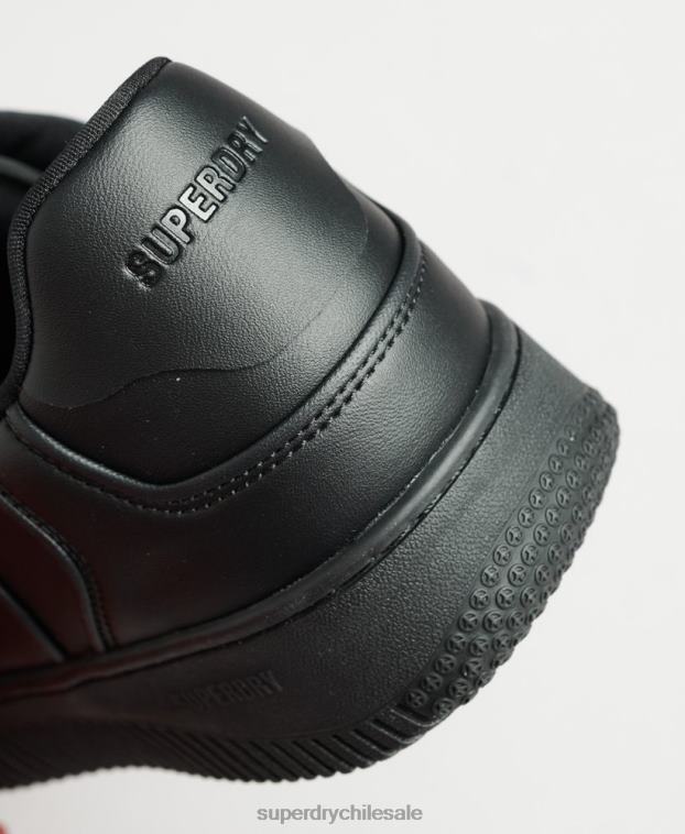 hombres Superdry negro zapatillas deportivas veganas gruesas 2R68Z1935