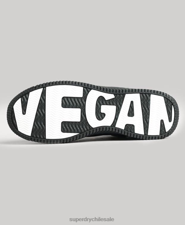 hombres Superdry negro zapatillas deportivas veganas gruesas 2R68Z1935