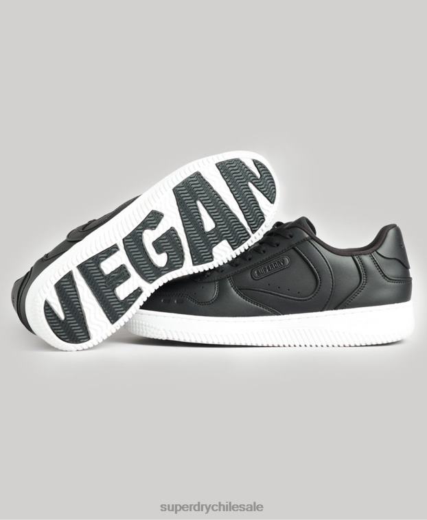 hombres Superdry negro zapatillas deportivas veganas gruesas 2R68Z1938