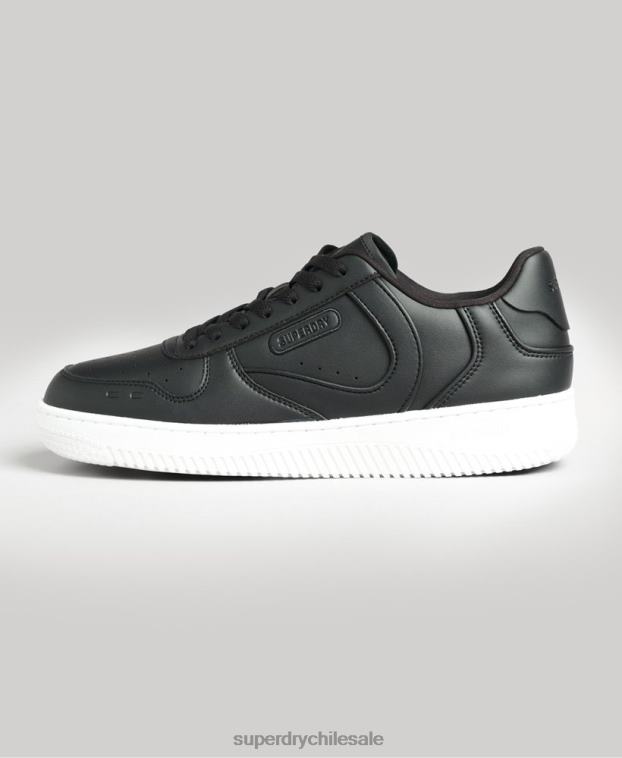 hombres Superdry negro zapatillas deportivas veganas gruesas 2R68Z1938