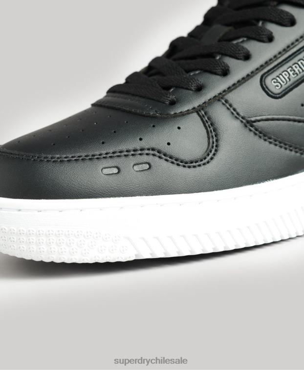 hombres Superdry negro zapatillas deportivas veganas gruesas 2R68Z1938