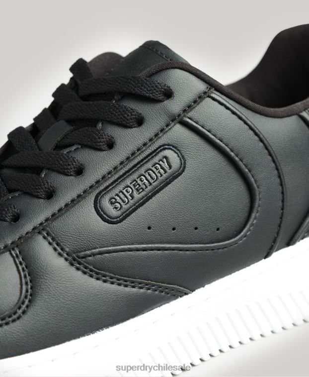 hombres Superdry negro zapatillas deportivas veganas gruesas 2R68Z1938
