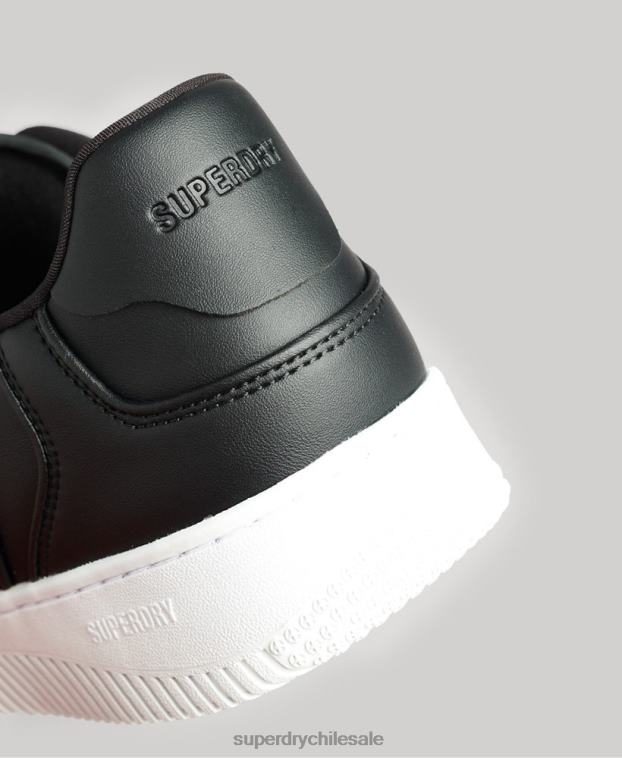 hombres Superdry negro zapatillas deportivas veganas gruesas 2R68Z1938