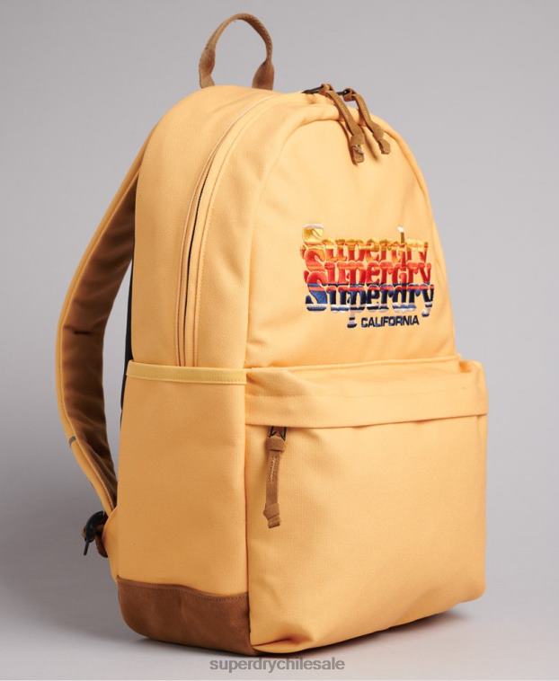 mujer Superdry amarillo mochila con motivo gráfico 2R68Z1602