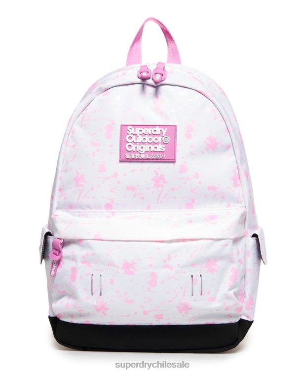 mujer Superdry blanco mochila montana edición impresa cambio de color 2R68Z4331