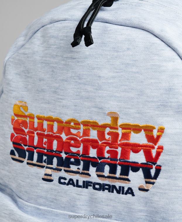 mujer Superdry gris claro mochila con motivo gráfico 2R68Z1596